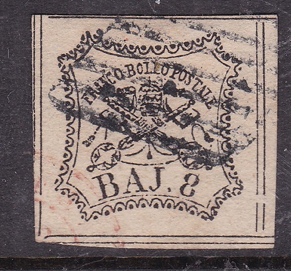 ROMAN STATES ^^^^^^  RARER    sc#3 used    CLASSIC  $72.50@ dco3426ro