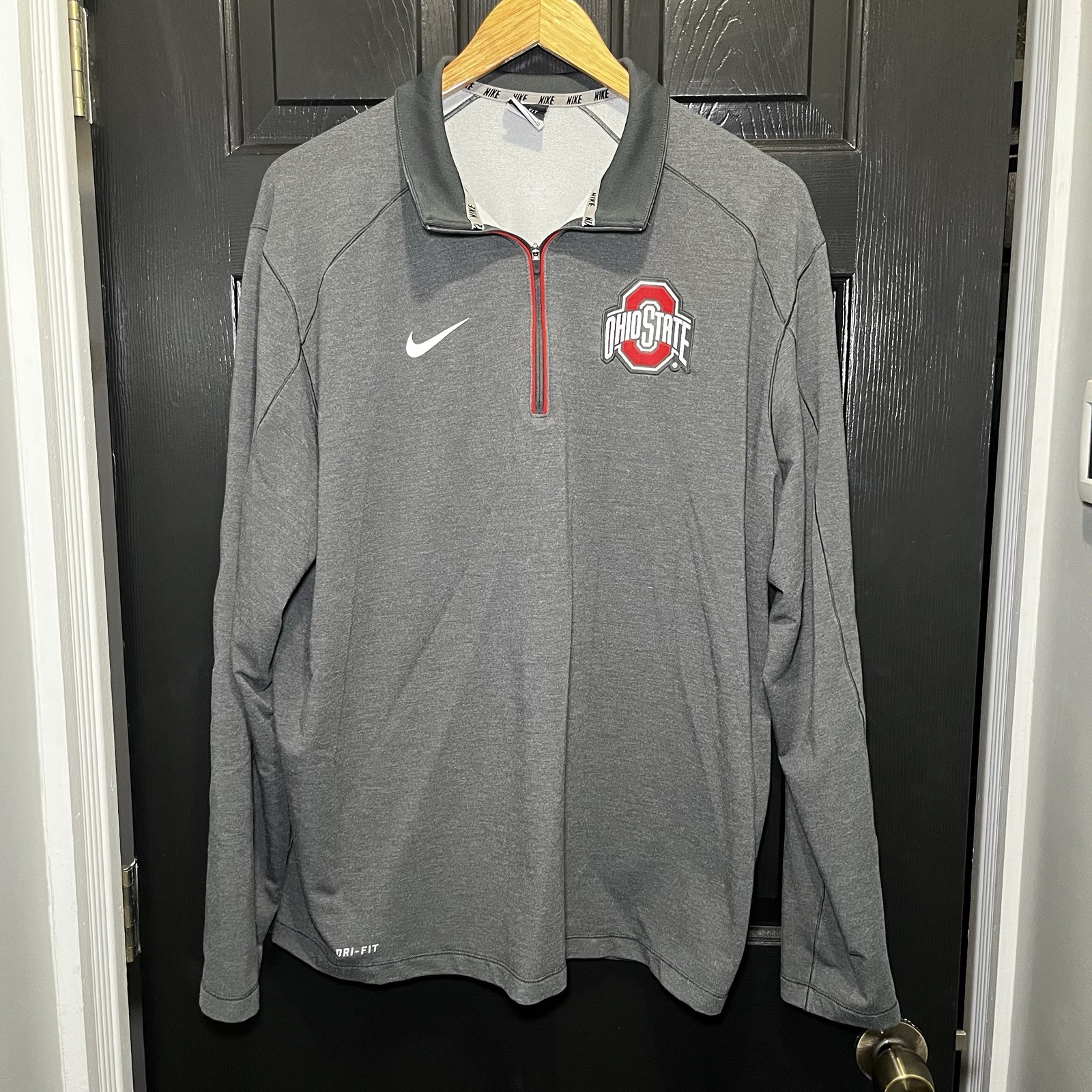 SACAI X NIKE Maglione manica lunga Ohio State University Nike Dri Fit quarto zip uomo XL