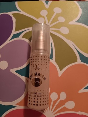 She Shimmer Spray Finishing Spray For Face and Body 2.45 Fl Oz