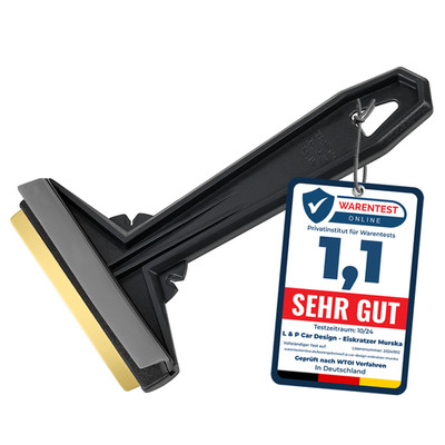 Eiskratzer Messing Auto MURSKA Schwarz Grau Messingklinge Original aus Finnland