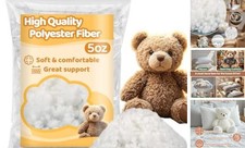 5.3 OZ Polyester Fiberfill Stuffing - Premium Polyfill Stuffing for Stuffed