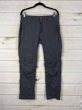 PrAna Pants Womens 8 Short Gray Straight Fit Cargo Hiking Outdoor Stretch Travel
