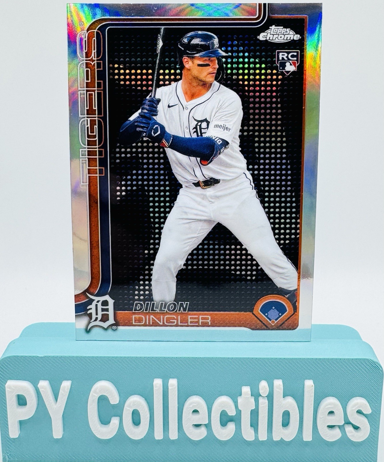 2025 Topps Chrome - Dillon Dingler Lightboard Refractor Tigers RC SP #274