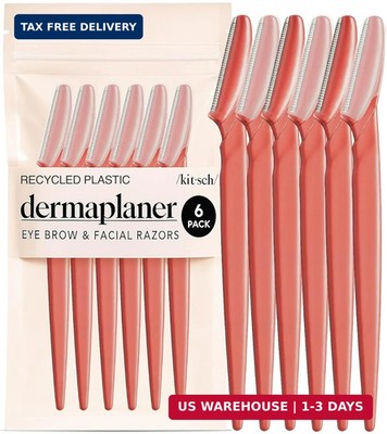 Kitsch Dermaplane Razor for Women Face - Face Razors for Women & Men, Eye Brow R