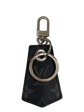 LOUIS VUITTON Keychain Anshappe Monogram Eclipse Canvas BLK Total Pattern Used