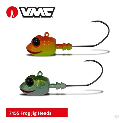 VMC Frog Jig Heads - Zander Forelle Lachs Zander Döbel Barschköder Meeresangeln
