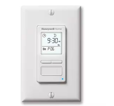 Honeywell 7-Day Programmable Timer Switch 120V Indoor/Outdoor Digital