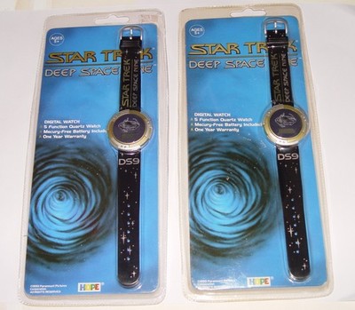 Star Trek Deep Space Nine 2 Digital Watches 5 Function Circa 1993 New-Old Stock