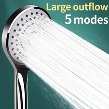 High Pressure Shower Head 5 Settings Handheld Shower Heads Spray With 5 FT Hose
