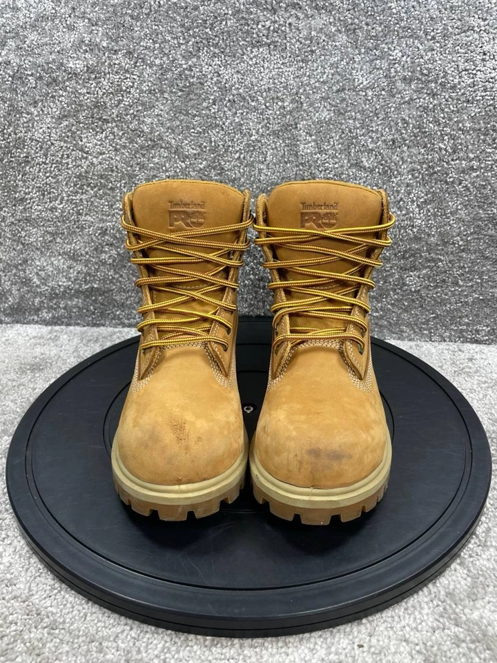 Timberland Pro Boot Mujer Talla 7.5 M Conexión Directa Puntera de Acero Trabajo Trigo Cuero Foto 4 de 4