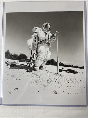 NASA Apollo 16 John Young Soil Sample Training Press Photo