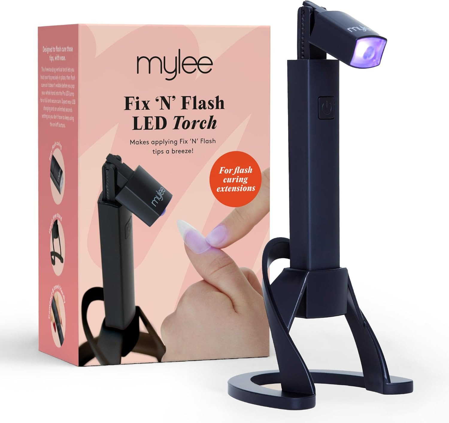 Mylee Torcia LED Fix 'N' Flash: Lampada per Unghie Portatile per Smalto Gel Con 