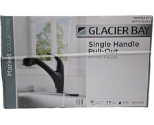 Glacier Bay Market Single-Handle Pull-Out Sprayer Kitchen Faucet in Matte Black