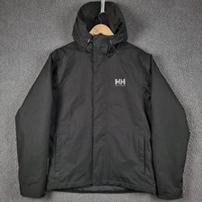 HELLY HANSEN Giacca Uomo M Medium Nero Helly Tech Primaloft Impermeabile Karlstad