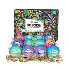 HOSPAN Organic Foot Bath Bombs Gift Set, 12 Essential Oil Rich ... FAST USA SHIP