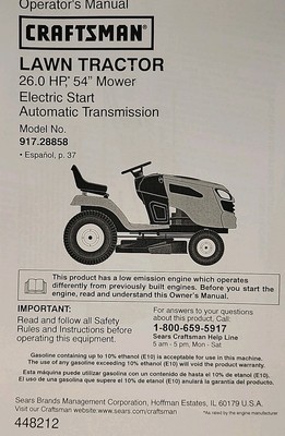 Mower Parts Craftsman Ys4500 Parts Manual Sears Craftsman
