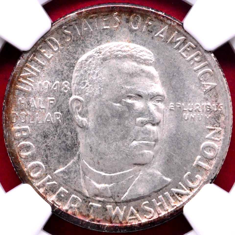NGC MS-67 CAC! 1948-S BOOKER T. WASHINGTON COMMEMORATIVE HALF - Image 2 of 3