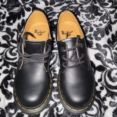 Dr. Martens Men's Black Leather Lace-Up Oxford Shoes US 6 