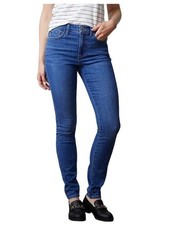 LC Lauren Conrad Womens High Rise Med Wash 5 Pocket Curvy Skinny Jeans Sz 6 New