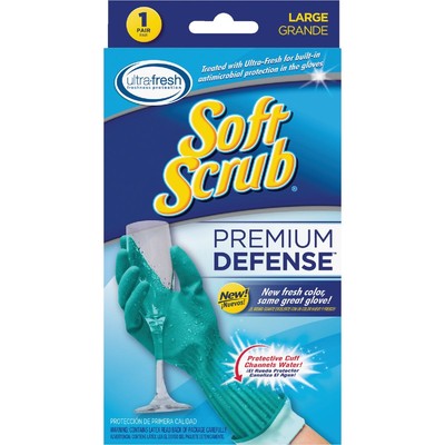 Soft Scrub Premium Defense Large Latex Rubber Glove 12813-16 Soft Scrub Premium