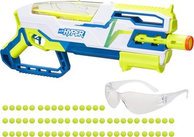 NERF HYPER BUNDER SEIGE 50 PUMP ACTION BLASTER 110FPS VELOCITY + 65 RUNDEN