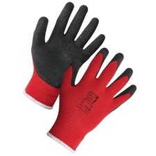 3 to 24 PAIRS LATEX COATED BUILDER SAFETY GRIP WORK GLOVES MENS RUBBER GARDENING