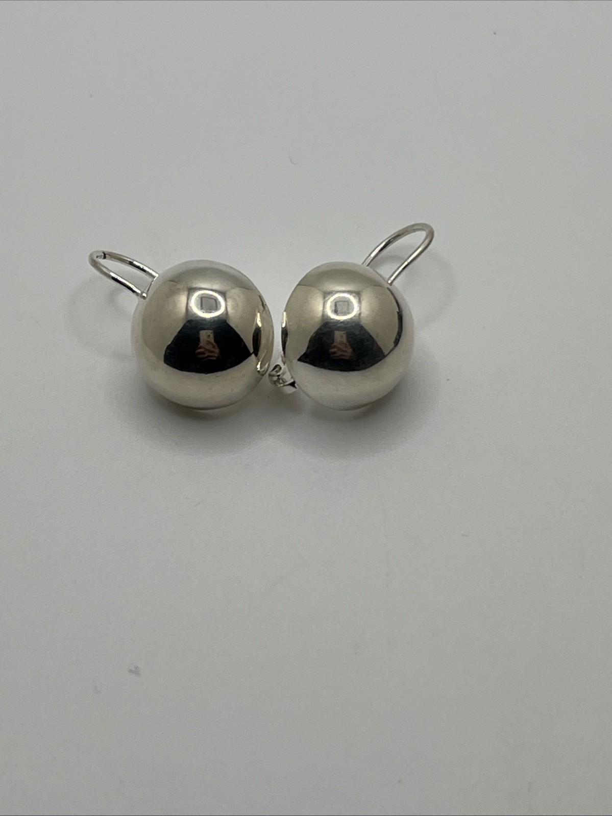 Sterling Silver Button Dangle Earrings - image 9