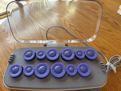 John Frieda Body & Shine ; Multi-Sized Jumbo Hot Hair Rollers. Open box.