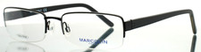 MARCOLIN MA6807 002 Black Mens Rectangle Half Rim Eyeglasses 58-19-150 B:31