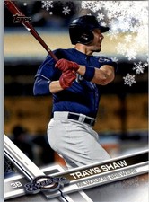 2017 Topps Walmart Holiday Snowflake #HMW191 Travis Shaw - BB