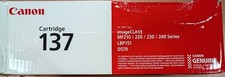 Genuine Canon 137 Black Toner Cartridge 9435B001 OPEN NEW DAMAGED BOX