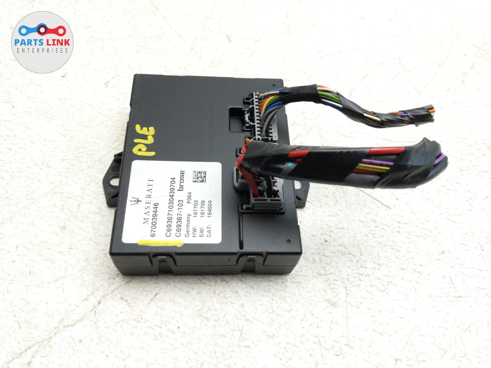 17-20 MASERATI LEVANTE M161 LEFT QUARTER TRUNK GESTURE HANDS FREE CONTROL MODULE