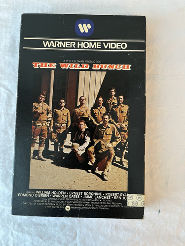 The Wild Bunch 1st VHS Release WCI Warner Big Box Earnest Borgnine RARE