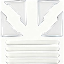 8 Pcs Clear Car Door Edge Guards - Anti-Collision Bumper Protectors, Soft