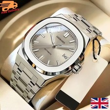 Men's Automatic Watch Luminous Waterproof Steel Strap Luxury Wristwatch New A96