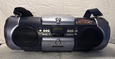 JVC Kaboom RV-B55BU Boombox.  CD & Radio Work.   Tape Does Not.  As/Is