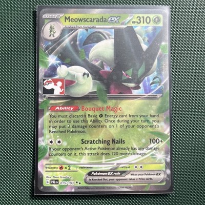 Meowscarada Ex 015/193 - Near Mint - Preispaket Serie 4 Spielmarke