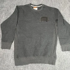 Y2K AND1 Basketball Sweatshirt Crewneck L Large Dark Gray Embroidered Pullover