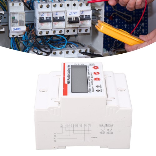 Din Rail Electricity Usage Monitor 3 Phase 4 Wires LED Pulse Output Indication - Picture 12 of 24