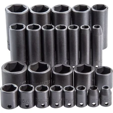 Proto 3/8In Drive 6Pt Impact Socket Set 25Pc