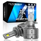 NOVSIGHT 200W 40000LM H7 LED Headlight Bulb Kit High Low Beam 6500K Super Bright