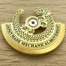 Modified Golden Dragon Black Carved Rotor Oscillating Weight for NH35 NH36
