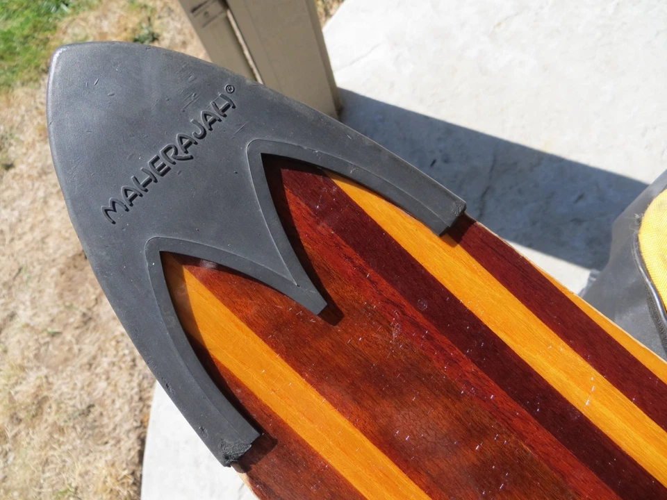 RARO Maherajah Madera Dura 63” 160 cm **llamado 'LAURA'** Esquí Acuático Slalom y Bolsa Foto 3 de 4