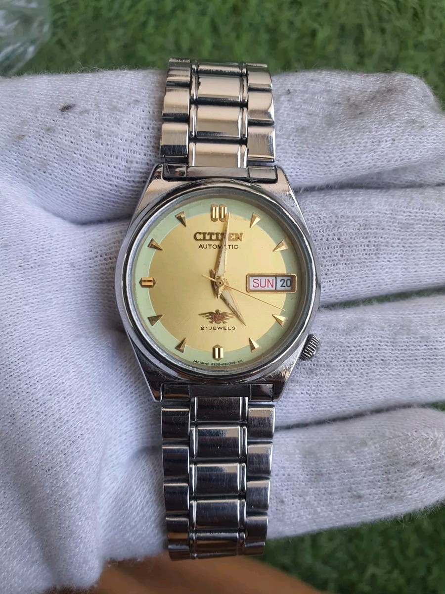 Citizen 4-S047749 Automatic men 21 jewels vintage watch made