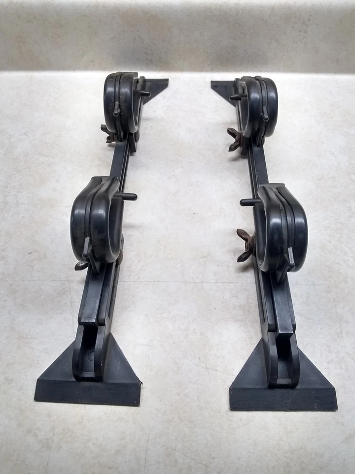 Bastidores para rifle negros de colección, montaje en ventana, ajustables, (2) montaje para rifle, plástico Foto 4 de 4