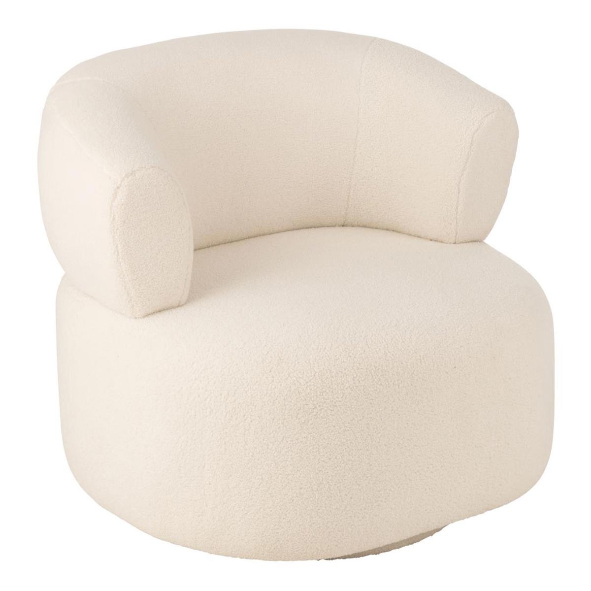 Fauteuil lounge Universe blanc de 83cm idéal pour un coin lecture