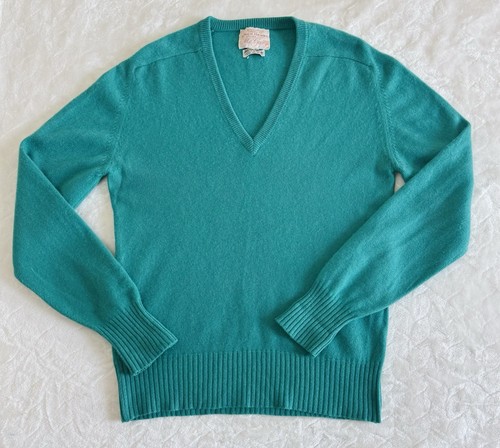 VTG Jack Henry Mc George Mens Sz M-L 100% Pure Cashmere Sweater Made In Scotland - Image 1
