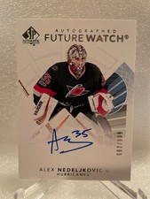 2017-18 SP Authentic #181 Alex Nedeljkovic Future Watch Auto /999 Rookie