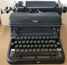Vintage Black Royal KMM Standard Desktop Typewriter  1940's thumbnail