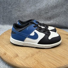 Nike Dunk Low Shoes Boys Size 10C Black Baske...